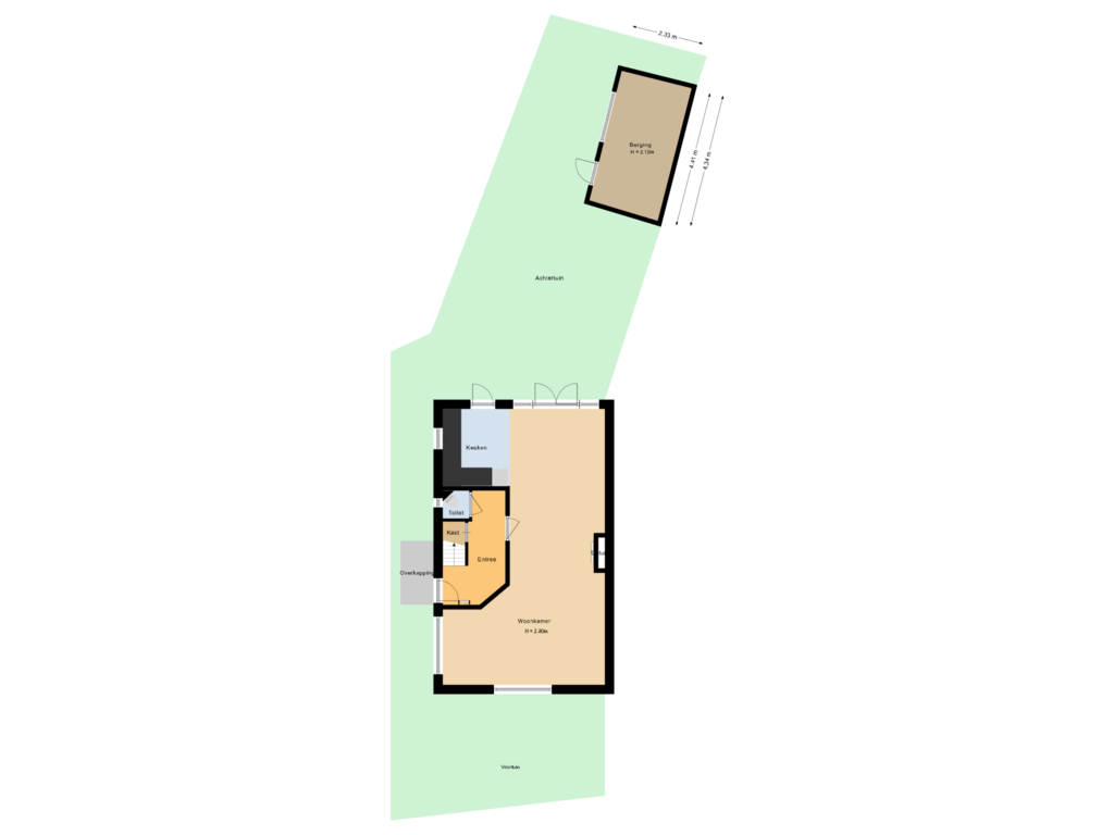 View floorplan of Situatie of Golfweg 21