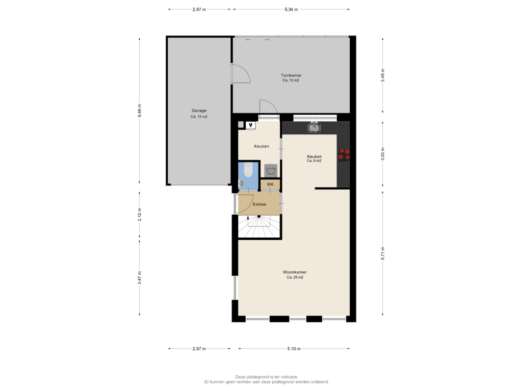 View floorplan of Begane grond of Korenstraat 78