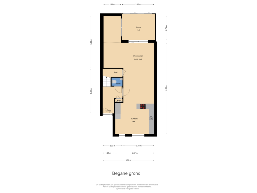 View floorplan of Begane grond of Rietmeent 50