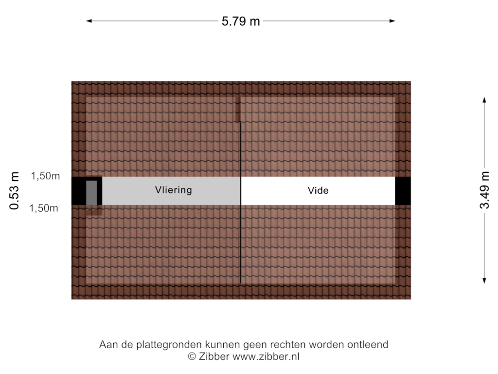 Bekijk plattegrond van Zolder van Dorpsstraat 107