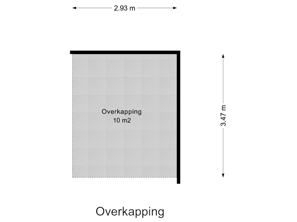 View floorplan of Overkapping of Reeuwijkpolderplantsoen 5