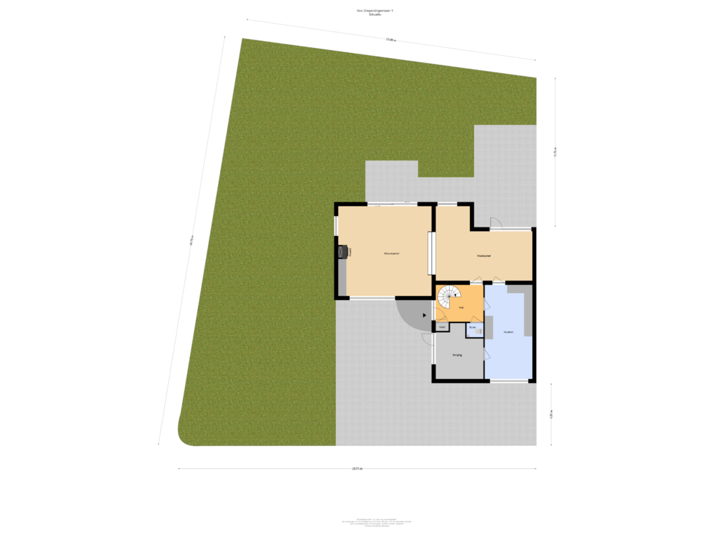 View floorplan of Situatie of Van Diepeningenlaan 1