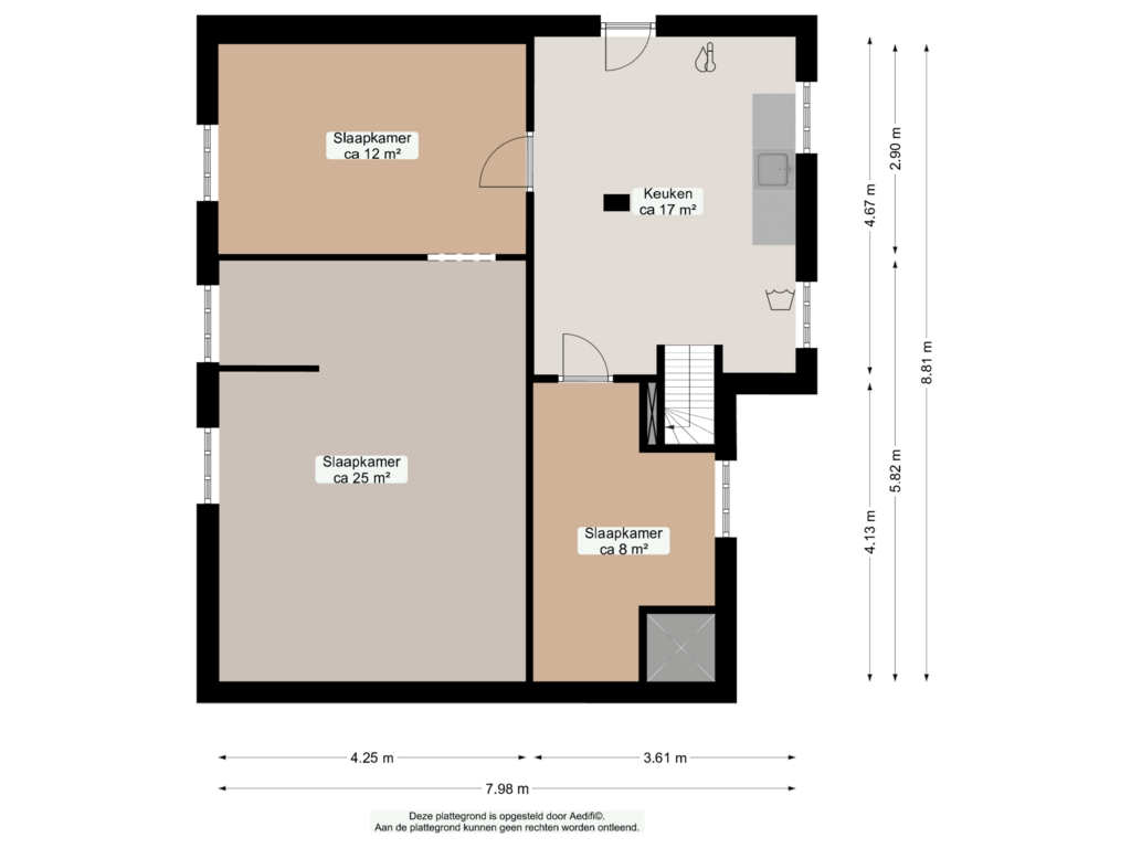 View floorplan of Kelder of Houwerdastraat 15