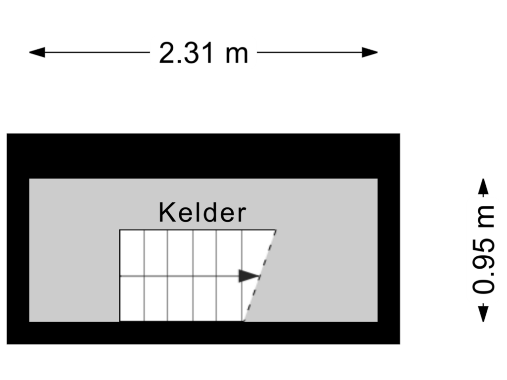 View floorplan of Kelder of Prinses Beatrixlaan 16