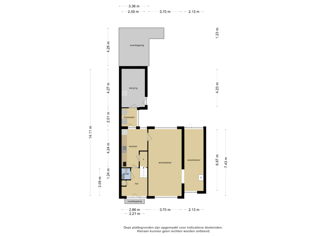 Bekijk plattegrond van Begane grond van Jupiterstraat 9