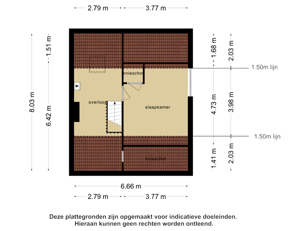 Bekijk plattegrond van 2e verdieping van Jupiterstraat 9