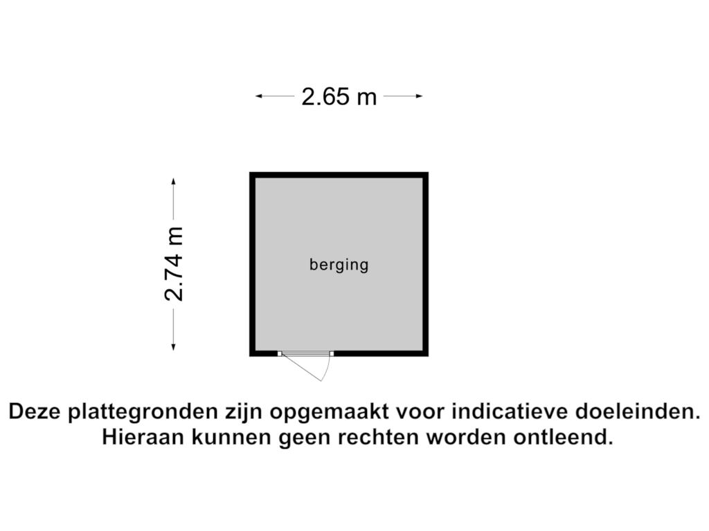 Bekijk plattegrond van Berging van Jupiterstraat 9