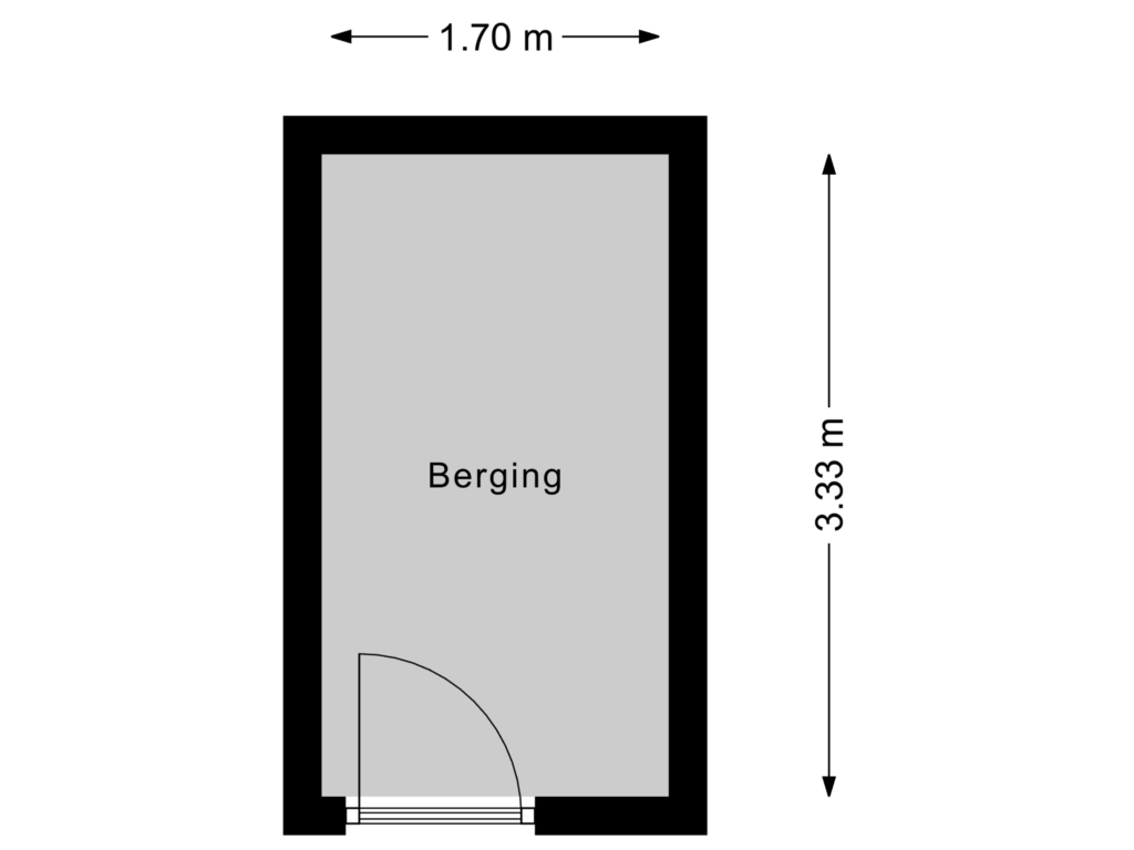 Bekijk plattegrond van Berging van Paradijs 35