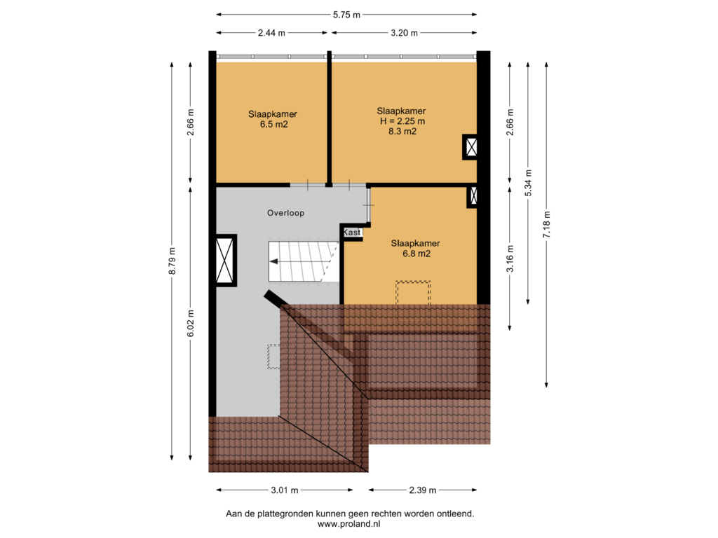 View floorplan of 2e Verdieping of Tjerk Hiddesstraat 15