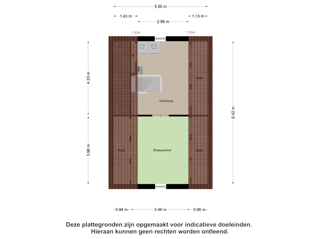 Bekijk plattegrond van Tweede Verdieping van Platteweg 41