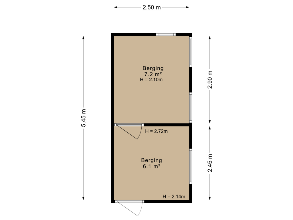 Bekijk plattegrond van Berging van Foarwei 239