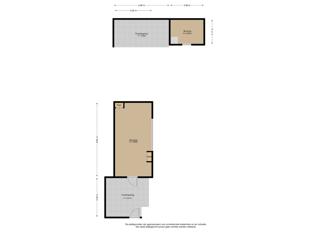 Bekijk plattegrond van Berging van Schoolstraat 9