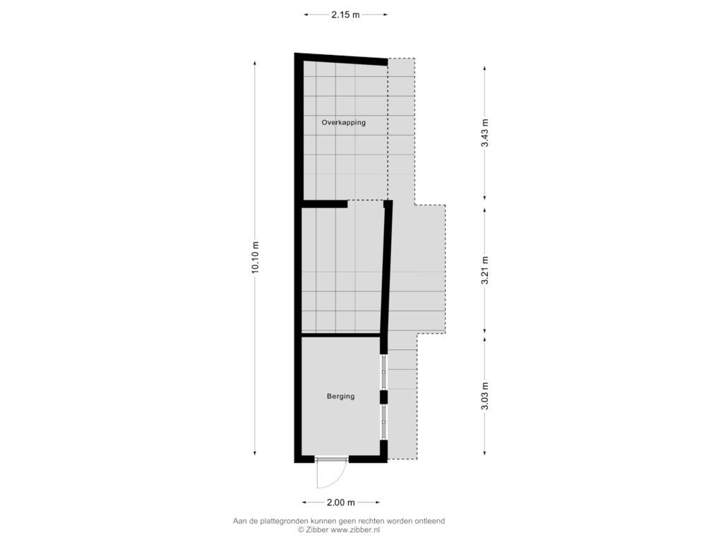 Bekijk plattegrond van Berging van Sierk de Grootstrjitte 16