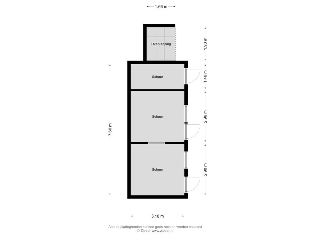 Bekijk plattegrond van Schuur van Sierk de Grootstrjitte 16