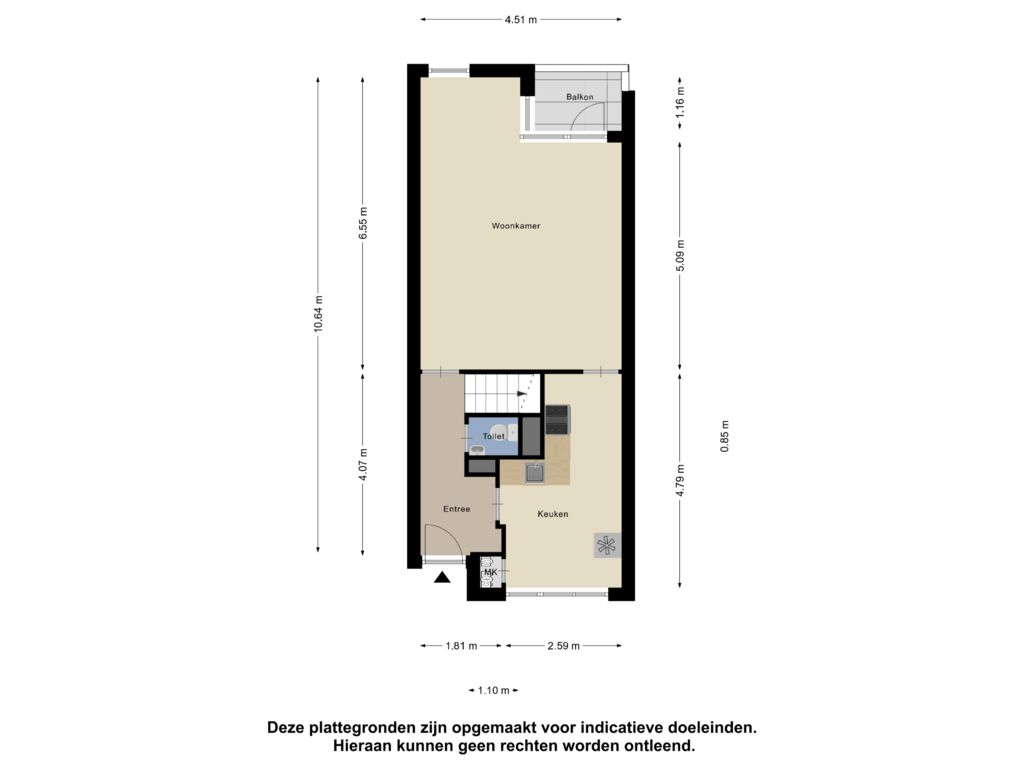 Bekijk plattegrond van Bergane grond van Nova Zemblastraat 91