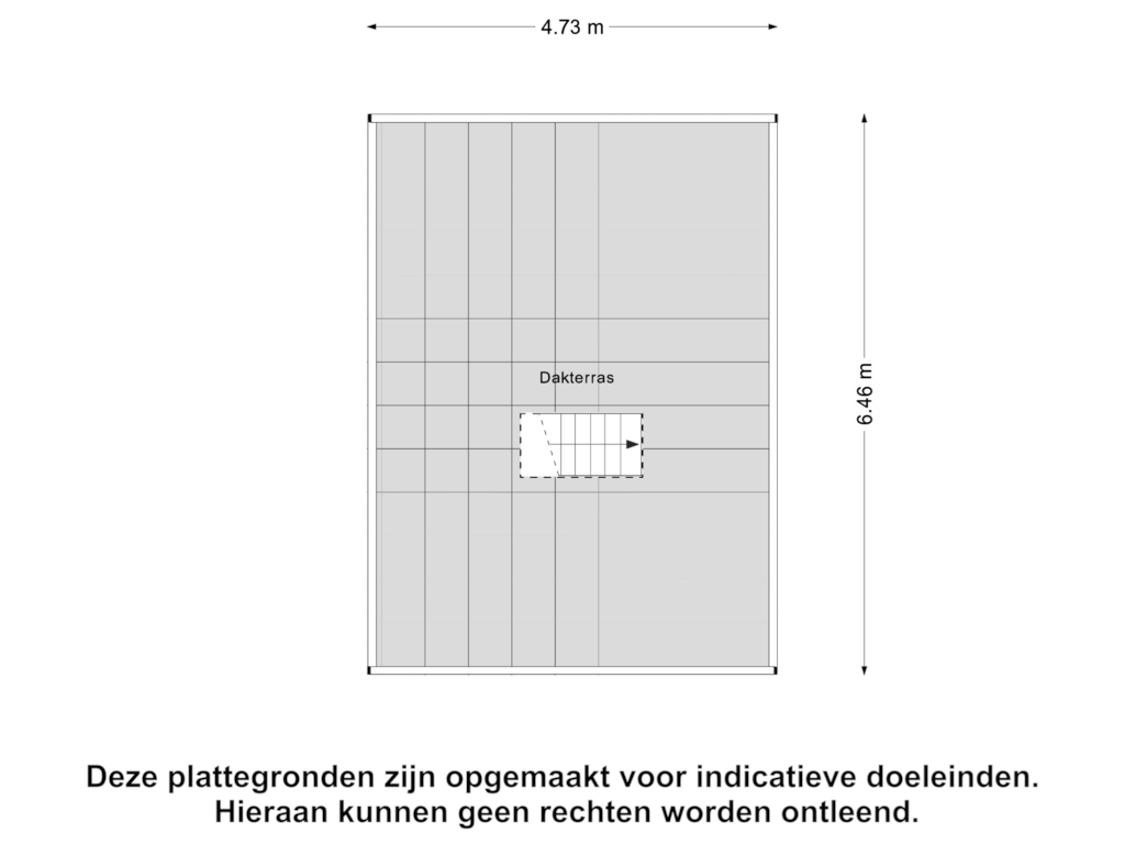 Bekijk plattegrond van Dakterras van Nova Zemblastraat 91