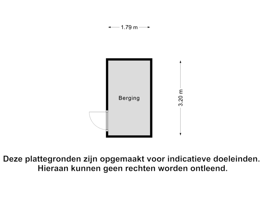 Bekijk plattegrond van Berging van Carmelietenstraat 17