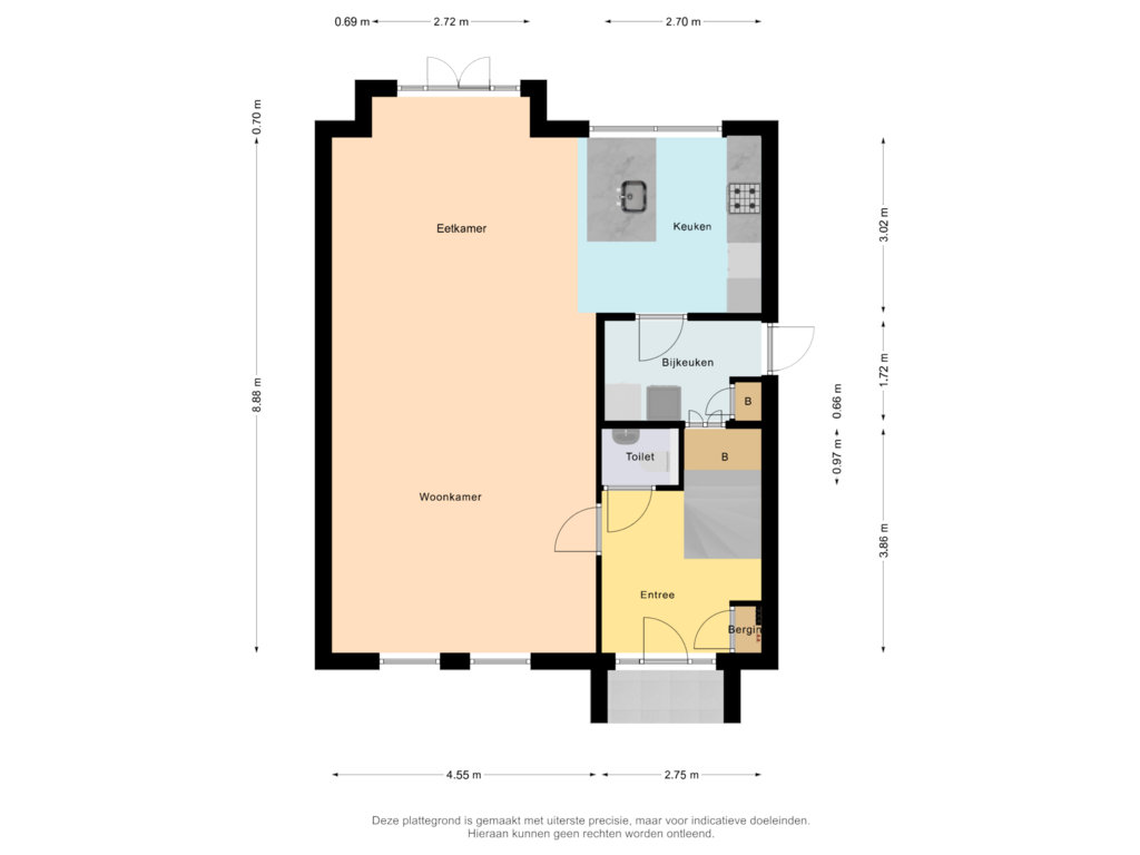 Bekijk plattegrond van Begane Grond van Laansloot 28