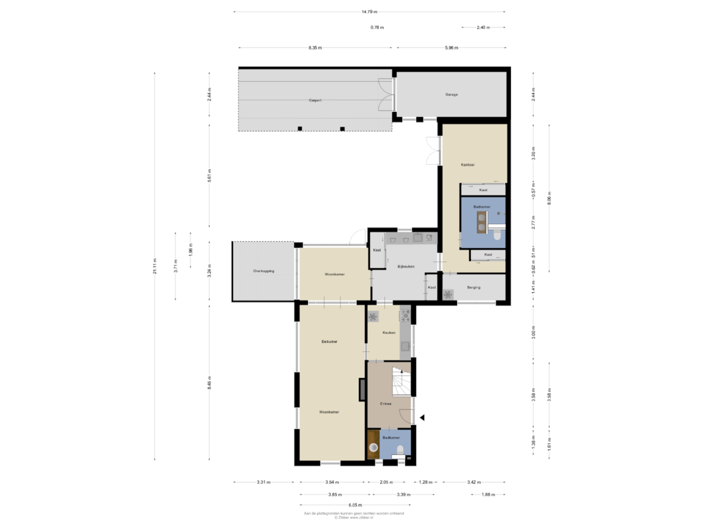 Bekijk plattegrond van Begane grond van Richtersmaatstraat 4