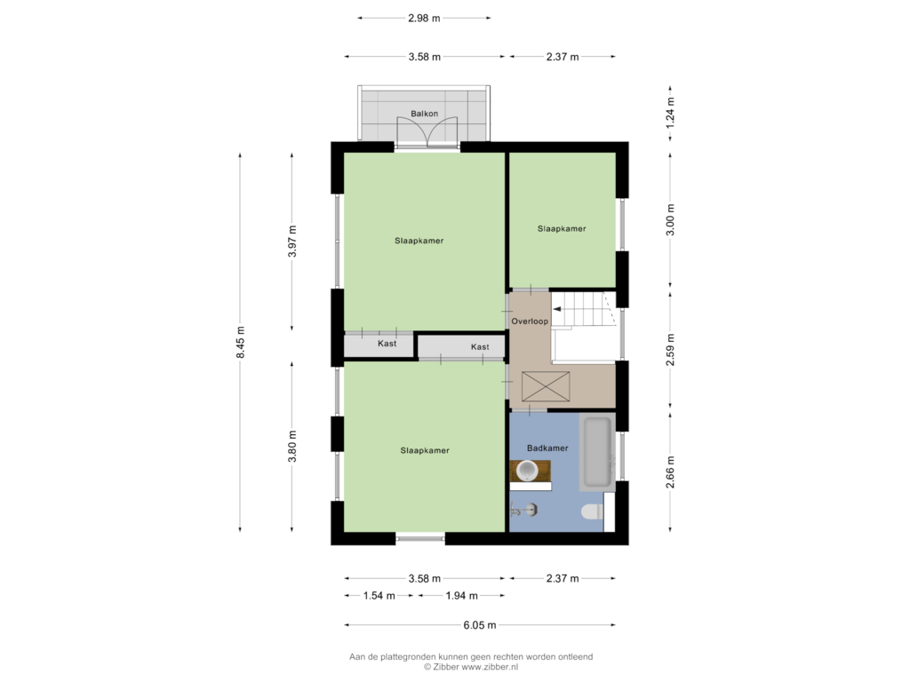 Bekijk plattegrond van Eereste Verdieping van Richtersmaatstraat 4