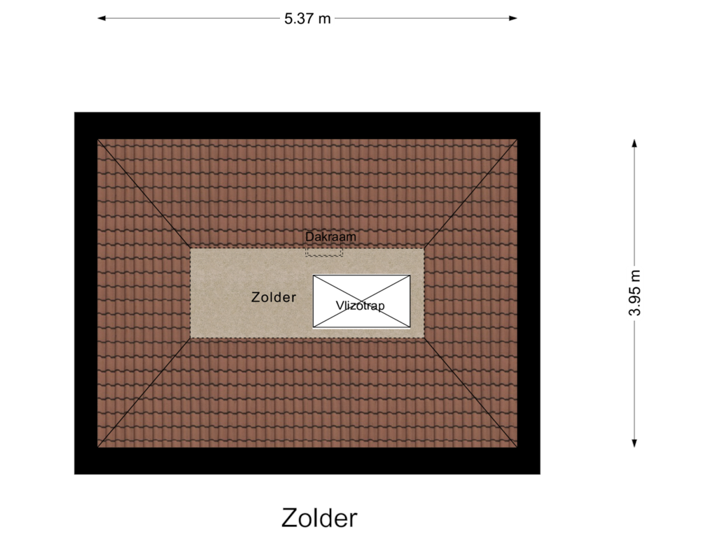 Bekijk plattegrond van Zolder van Stern 24