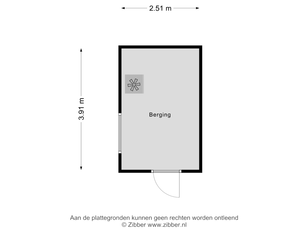 Bekijk plattegrond van Berging van Prins Bernhardlaan 112