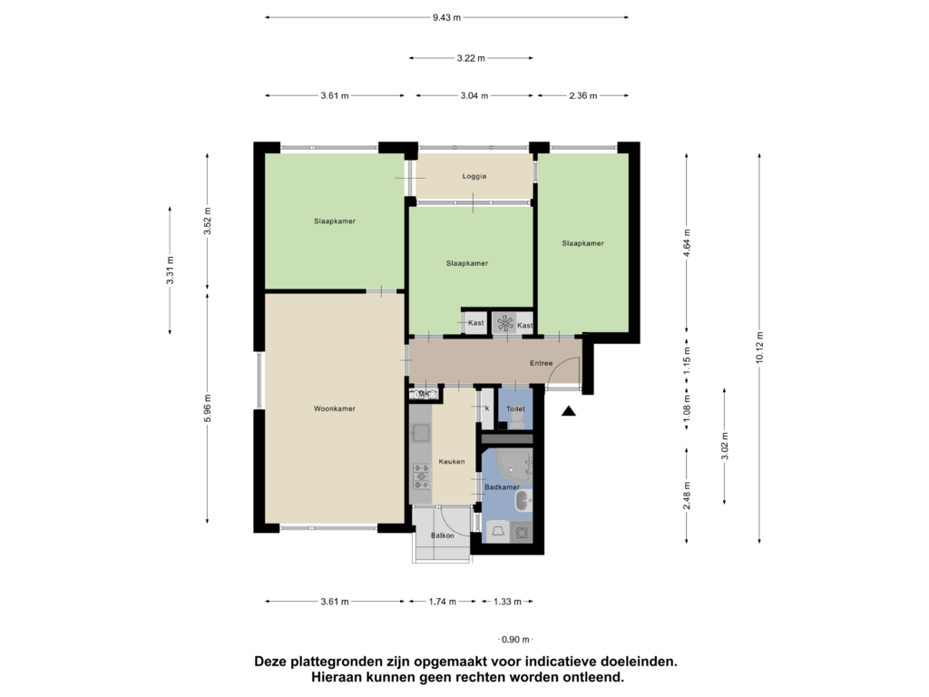 View floorplan of Appartement of Kastanjelaan 8