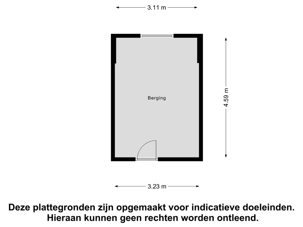 View floorplan of Berging of Kastanjelaan 8