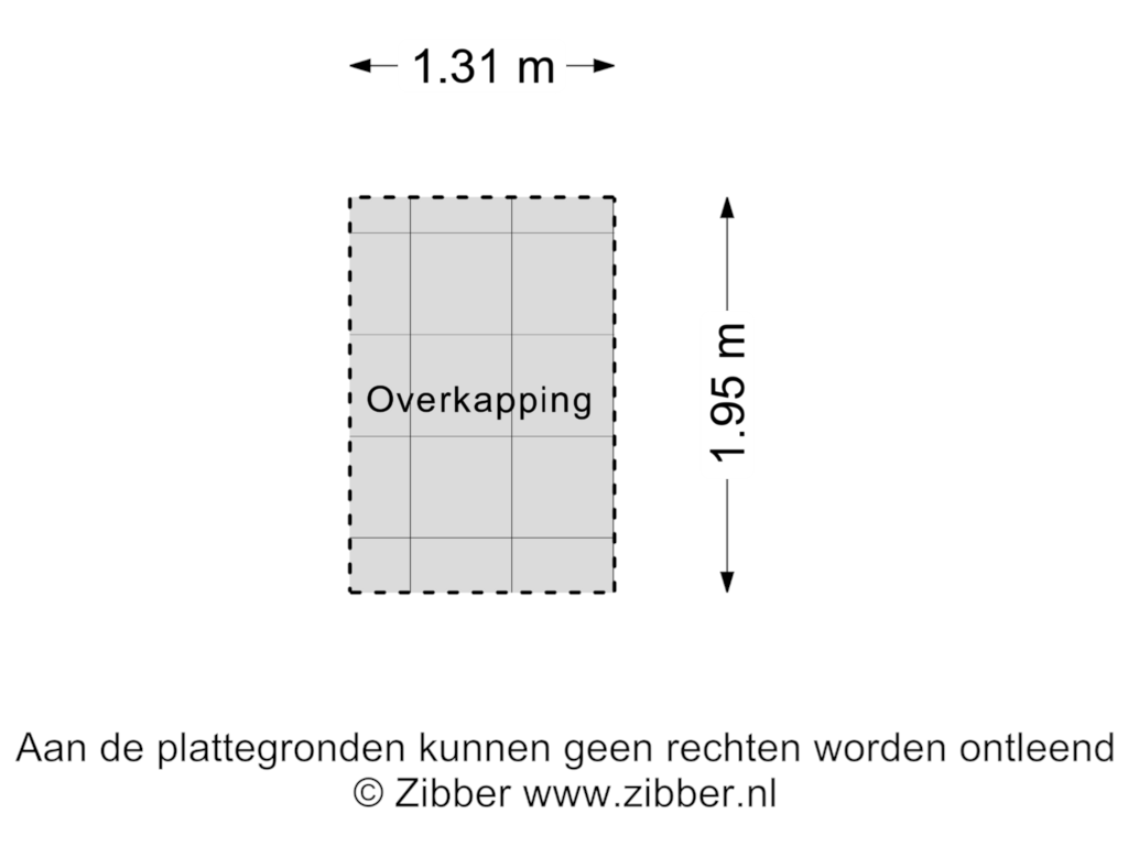 Bekijk plattegrond van Overkapping van Raam 311