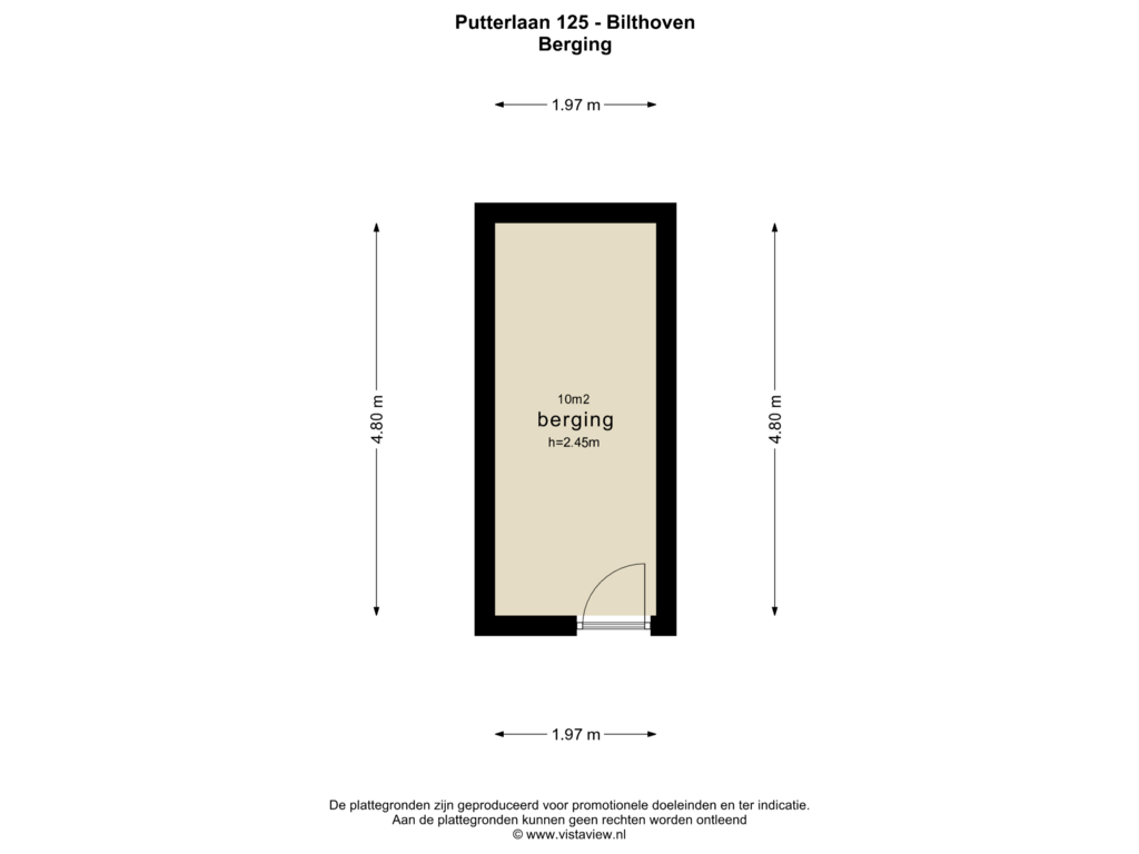 View floorplan of BERGING of Putterlaan 125