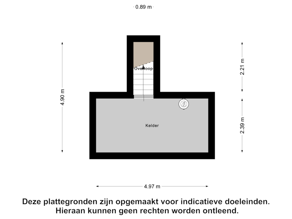 Bekijk plattegrond van Kelder van Gezellelaan 11