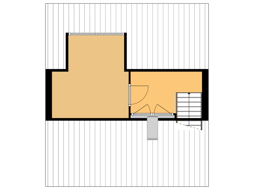 Bekijk plattegrond van Zolderverdieping van de Mollstraat 9