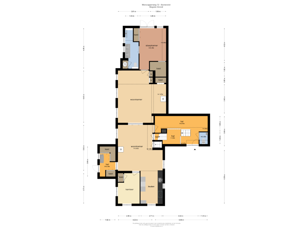 View floorplan of Begane Grond of Wencopperweg 72