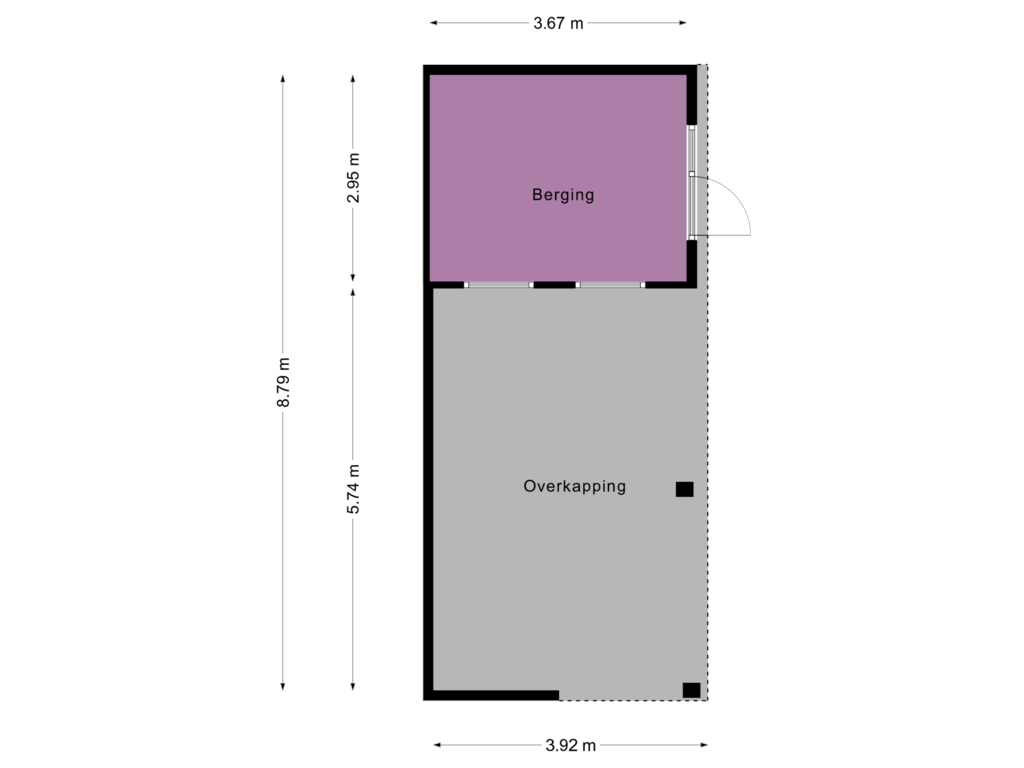 Bekijk plattegrond van Berging van Nijenburg 30