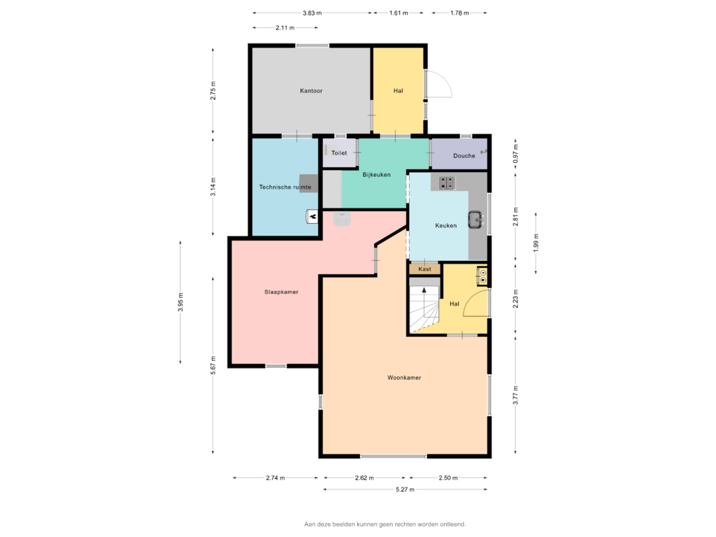 Bekijk plattegrond van Hoofdwoning begane grond van Smeetsweg 10