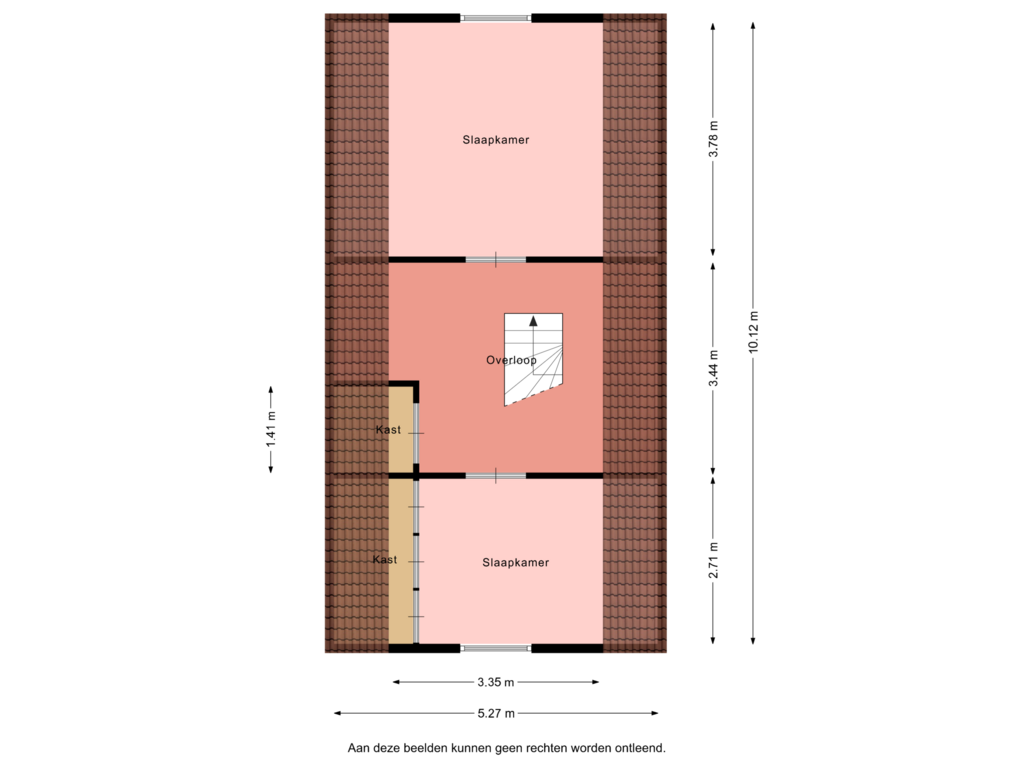 Bekijk plattegrond van Hoofdwoning 1e verdieping van Smeetsweg 10