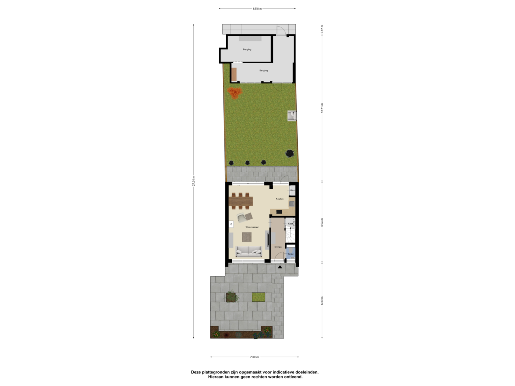 Bekijk plattegrond van Begane Grond-tuin van Kapitein Pulverstraat 14