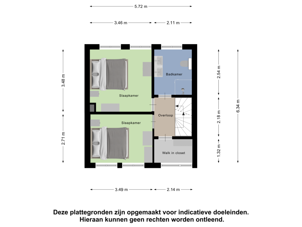 Bekijk plattegrond van Eerste Verdieping van Kapitein Pulverstraat 14