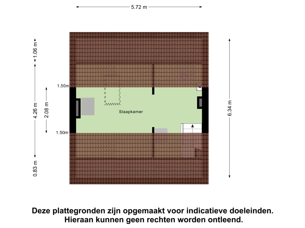 Bekijk plattegrond van Tweede Verdieping van Kapitein Pulverstraat 14