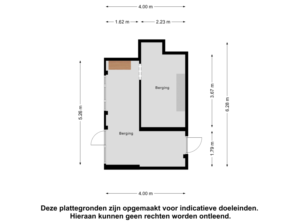 Bekijk plattegrond van Berging van Kapitein Pulverstraat 14