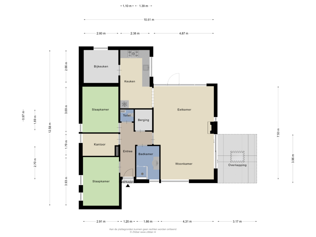 Bekijk plattegrond van Begane Grond van Zeilweg 2