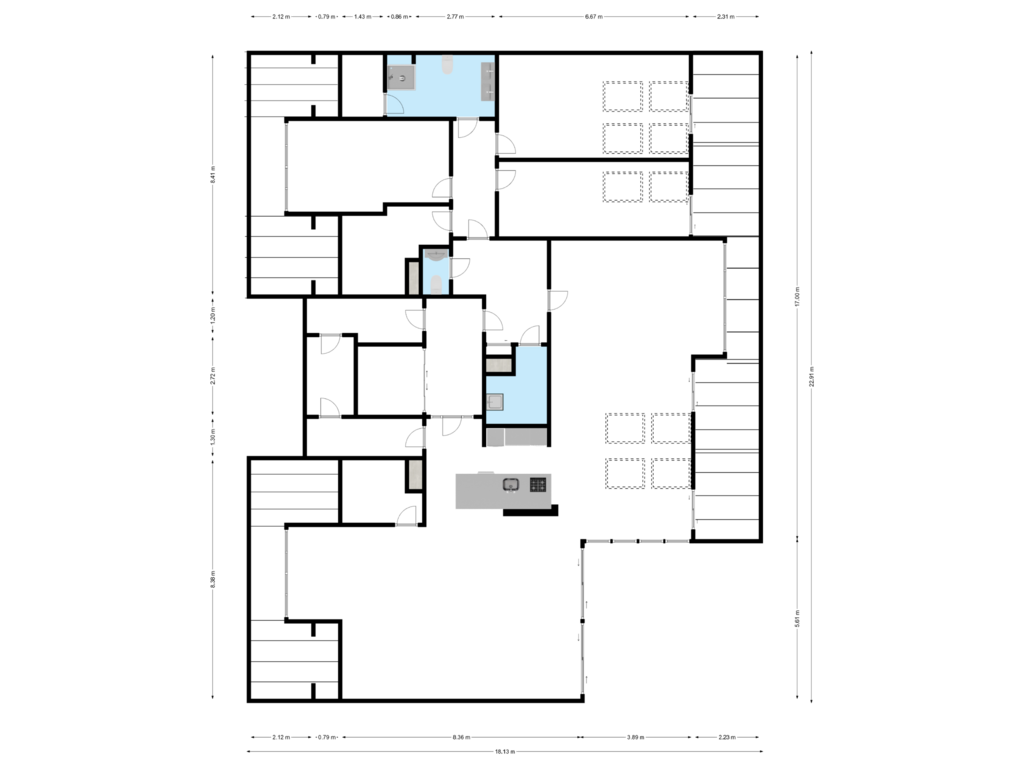 View floorplan of 2d of Stationsplein 43