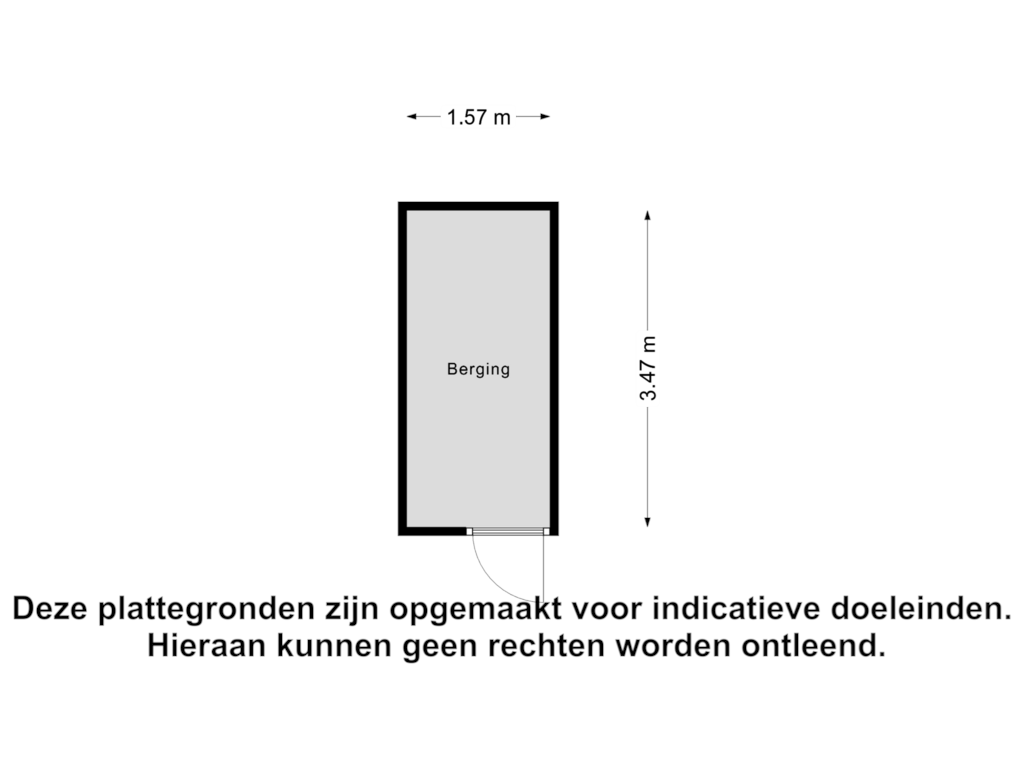 View floorplan of Berging of Geldropseweg 278