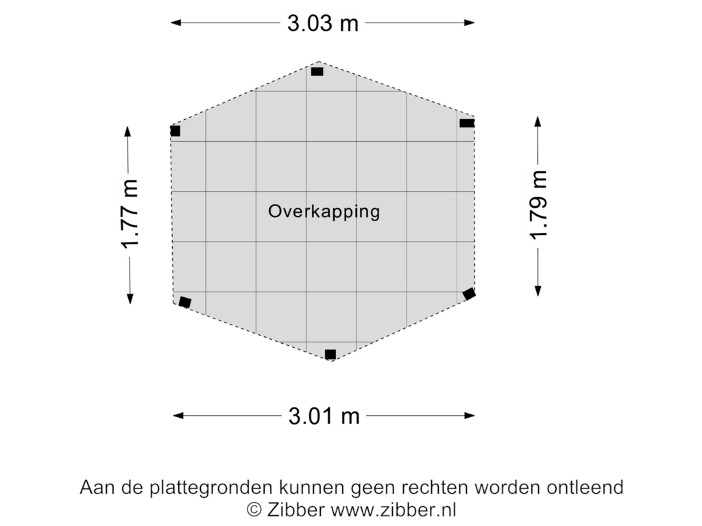 Bekijk plattegrond van Overkapping van Galbasingel 16