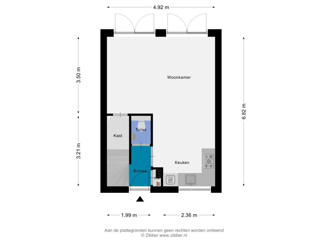 Bekijk plattegrond van Begane Grond van Agterhuys 9