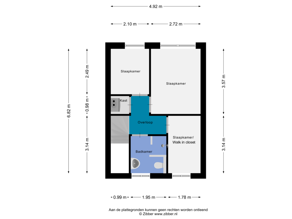 Bekijk plattegrond van Eerste Verdieping van Agterhuys 9