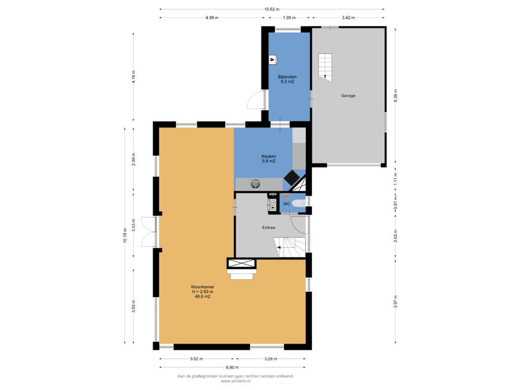 Bekijk plattegrond van Begane Grond van Klooster 20