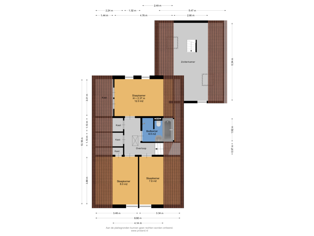 Bekijk plattegrond van 1e Verdieping van Klooster 20