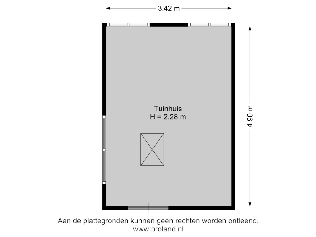 Bekijk plattegrond van Tuinhuis van Klooster 20