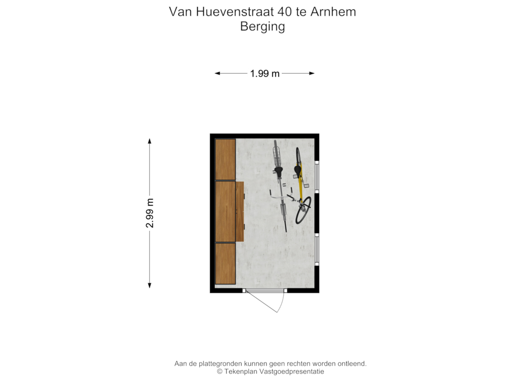 Bekijk plattegrond van Berging van Van Huevenstraat 40